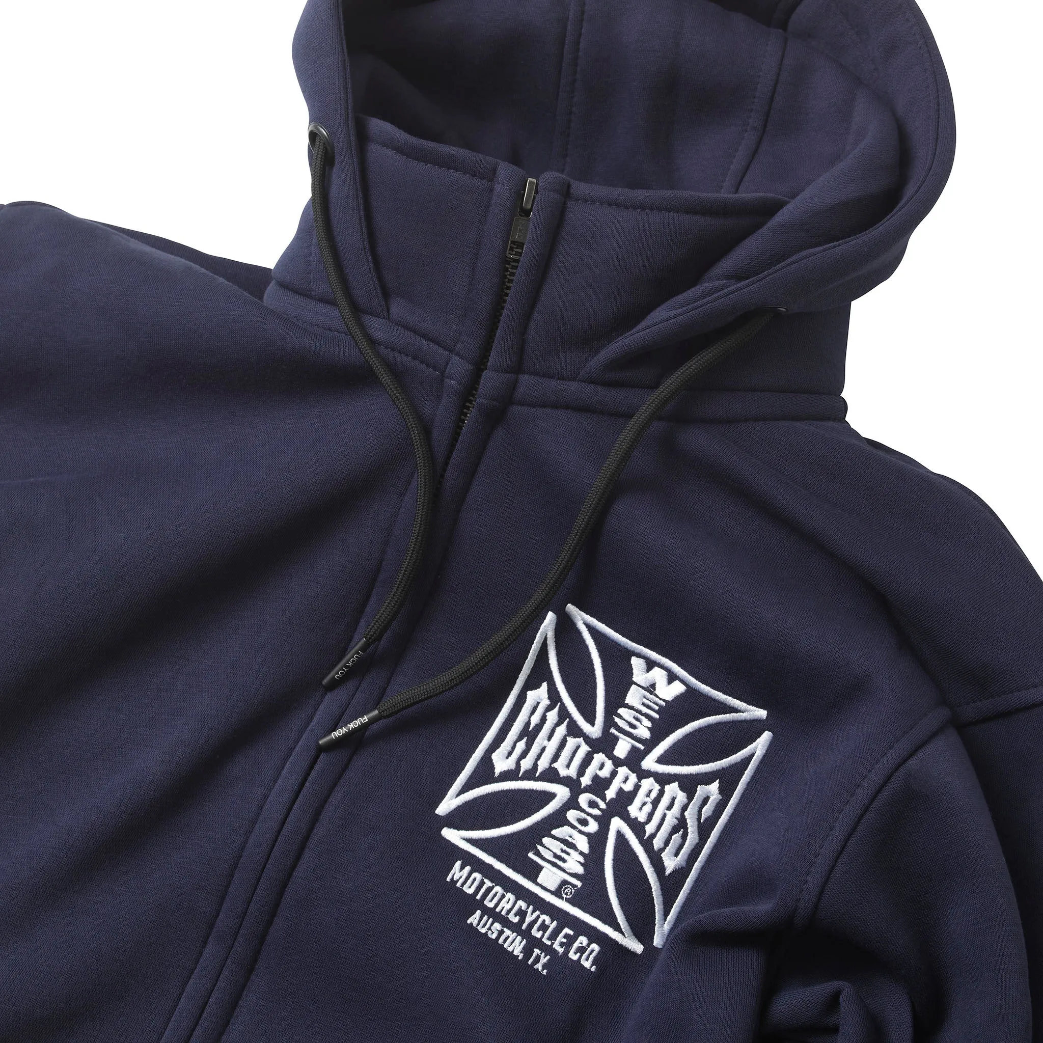 WCC OG ATX ZIP HOODY NAVY BLUE