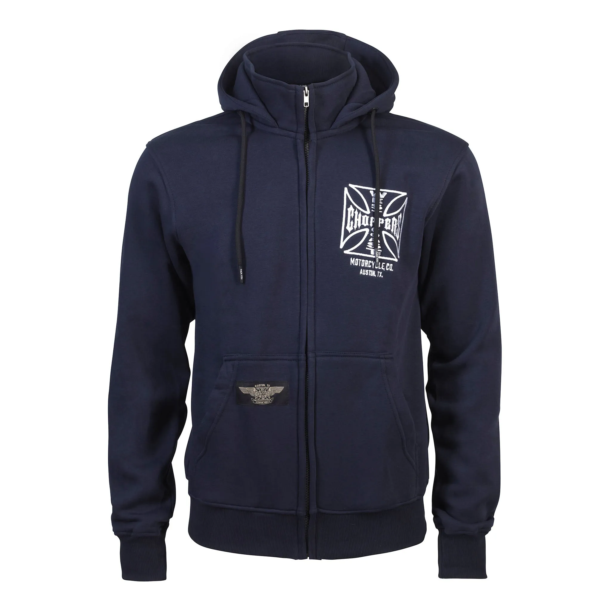 WCC OG ATX ZIP HOODY NAVY BLUE