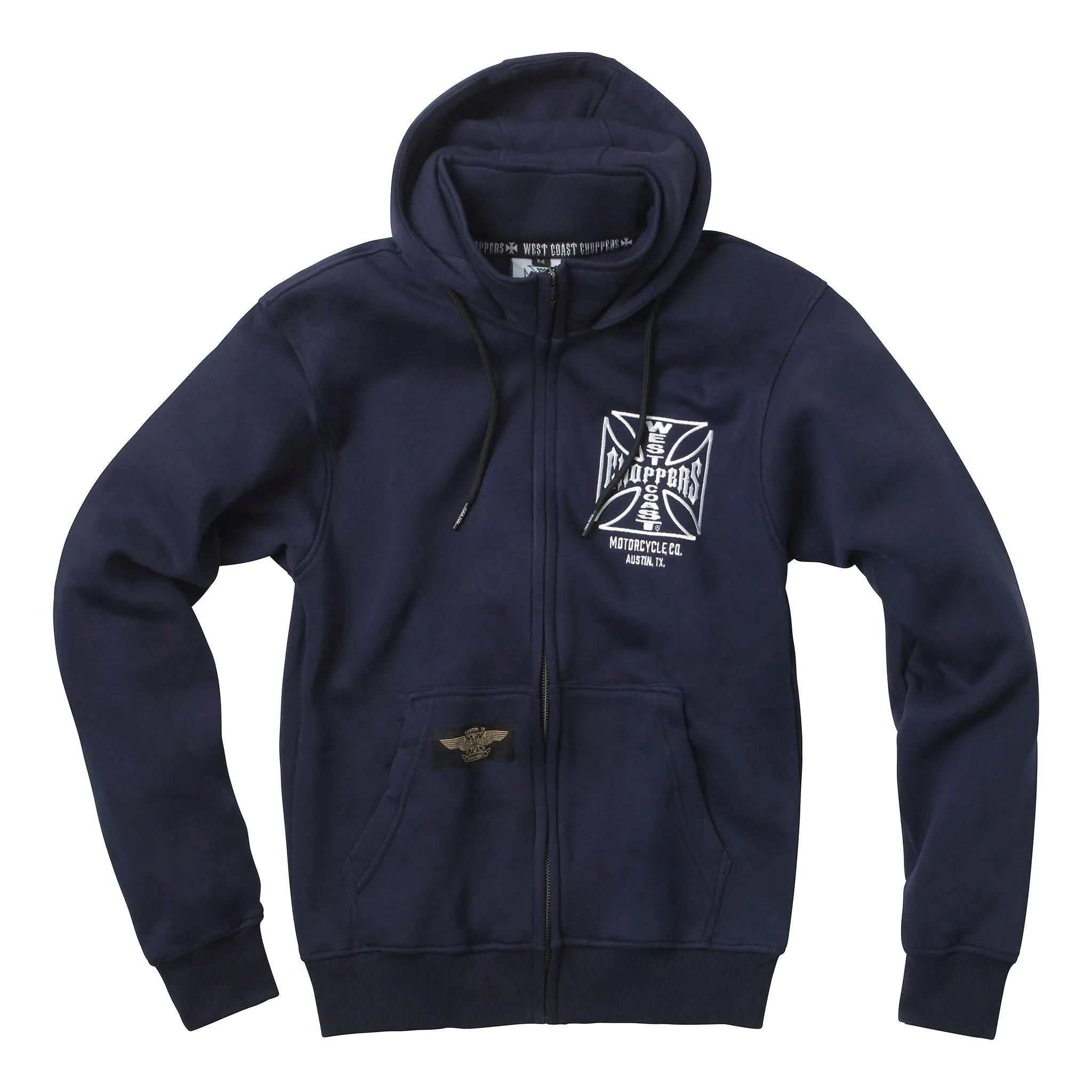 WCC OG ATX ZIP HOODY NAVY BLUE