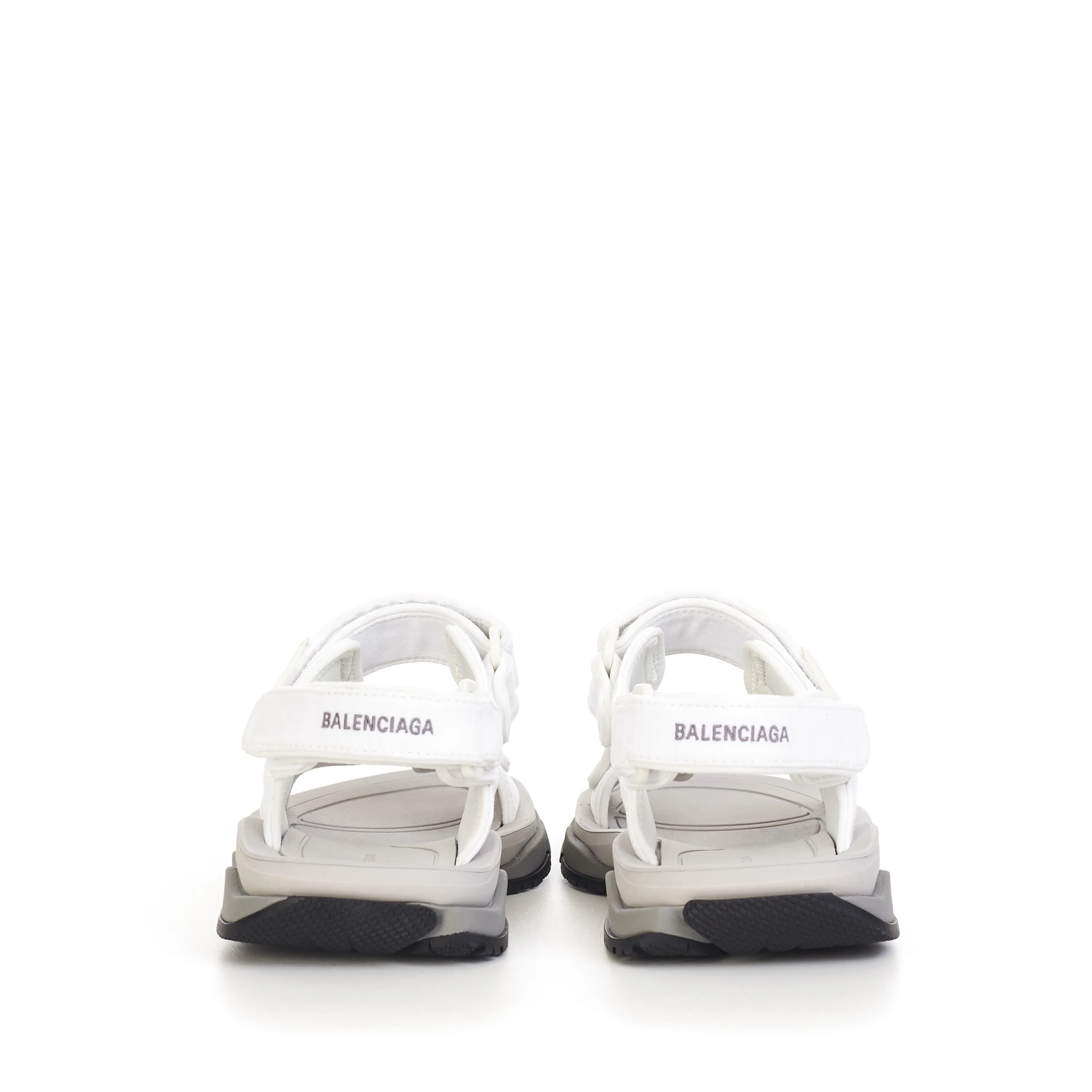 Women's Tourist Sandal In White, Grey & Black